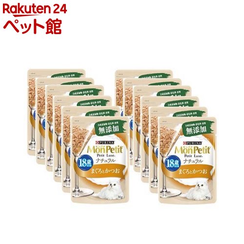 モンプチ プチリュクス パウチ ナチュラル 18歳以上用 まぐろとかつお(30g*12袋入)【モンプチ】のサムネイル