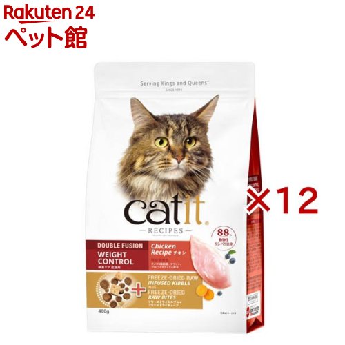 樂天商城 - Catit Recipes 体重ケア 成猫用 チキン(400g×12セット)【catit】
