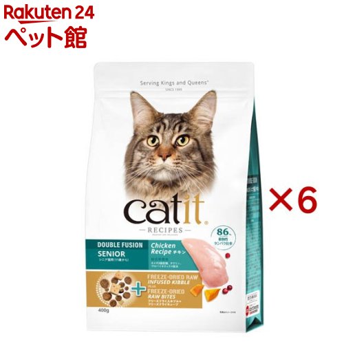 Catit Recipes シニア猫用 11歳から(400g×6セット)