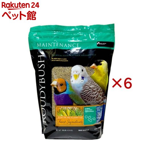 お店TOP＞小動物・鳥・は虫類・昆虫＞鳥 フード＞ラウディブッシュ デイリーメンテナンス ニブルズ (4.54kg×6セット)【ラウディブッシュ デイリーメンテナンス ニブルズの商品詳細】●高品質な食事が必要な愛鳥たちに適した総合栄養食●繁殖期以外の成鳥の常用食として栄養バランスのとれたペレットタイプのバードフードです。●優れた栄養価でシード食のような好みによる栄養の偏りがおこりません。●製造工程にて蒸気により有害なバクテリアを除去。●人工着色料、人工甘味料不使用、保存料は厳しい安全基準をクリア。【ラウディブッシュ デイリーメンテナンス ニブルズの原材料】挽き割りトウモロコシ、挽き割り小麦、飼料大豆、大豆油、アルファルファ、炭酸カルシウム、第二リン酸カルシウム、食塩、L-リジン、DL-メチオニン、L-アルギニン、ナイアシン、二酸化ケイ素(液状酸化防止剤の担体)、クエン酸、混合トコフェロール、植物油、ローズマリーエキス、アルファトコフェロールアセテート(ビタミンE供給源)、アスコルビン酸、硫酸マンガン、ユッカエキス、乾燥酵母、ビオチン、パントテン酸カルシウム、酸化亜鉛、リボフラビン、塩酸ピリドキシン、ビタミンAアセテート、硝酸チアミン、ヨウ化カリウム、ビタミンD3供給源、葉酸、ビタミンB12、亜セレン酸ナトリウム、プロピオン酸塩、水酸化アンモニウム、酢酸、ソルビン酸、酒石酸、天然リンゴ香味料【栄養成分】蛋白質11.0％以上、脂質6.0％以上、繊維3.5％以下、水分12.0％以下【規格概要】・適応種：フィンチ、カナリヤ、セキセイインコ、マメルリハなどの小鳥(※上記はあくまでも目安となりますので、愛鳥の好みのサイズをお選びください。)【保存方法】直射日光はさけて冷暗所にて保管して下さい。開封後はできるだけ空気を少なく密閉し保管して下さい。【ブランド】ROUDYBUSH【発売元、製造元、輸入元又は販売元】アライブ※説明文は単品の内容です。リニューアルに伴い、パッケージ・内容等予告なく変更する場合がございます。予めご了承ください。・単品JAN：4571347044966アライブ581-0823 大阪府八尾市桂町2丁目80番地072-970-6530広告文責：楽天グループ株式会社電話：050-5306-1825[小動物・鳥・は虫類・昆虫/ブランド：ROUDYBUSH/]