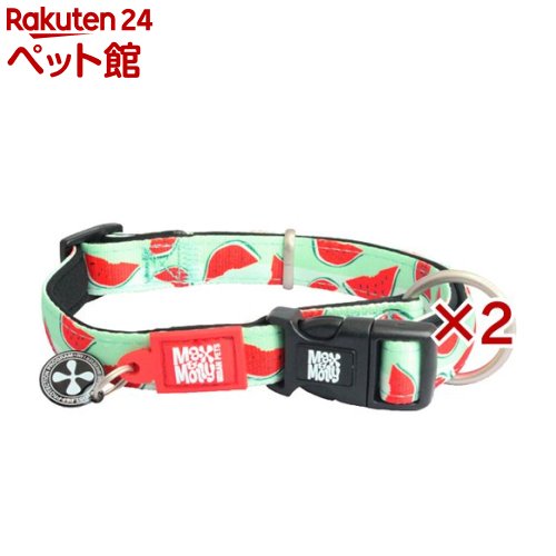 マックス＆モーリー スマート ID首輪 スイカ M(2セット)【マックス＆モーリー】