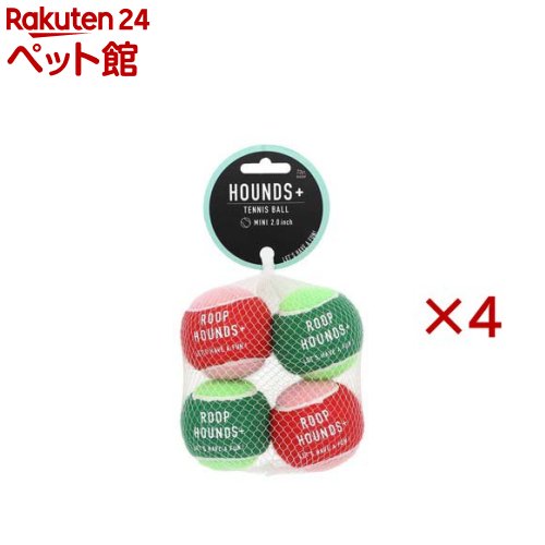 お店TOP＞犬用品＞犬のおもちゃ・しつけ＞犬のボール＞ループハウンズ+ テニスボールmini (4個入×4セット)【ループハウンズ+ テニスボールminiの商品詳細】●シンプルだけど飽きない、王道の楽しいをぎゅっと詰め込んだボールおもちゃ。●ビビッドなグリーンとレッドの2カラーが目を引く、音が鳴る犬用テニスボールです。●標準的なテニスボールより小さめサイズで、超小型犬でも遊ばせることができます。●軽くて投げやすく、ワンコがくわえて走るだけでテンションMAX。●弾む、転がる、追いかける。●噛みやすいフェルト素材でワンコのストレス発散に！●お散歩・お庭・室内どこでも遊べるおもちゃです。【セット詳細】4個セット(赤色×2個、緑色×2個)【規格概要】★材質：ゴム、ポリエステル★サイズ：直径5cm、36g／1個あたり【注意事項】・本製品は犬用おもちゃです。本来の用途以外には使用しないでください。・本製品は丈夫な素材を使用していますが、ワンちゃんの性格や遊び方等によってすぐに破損することがあります。・誤飲やいたずらを防ぐため飼い主様の目の届く場所で使用し、壊れかけた場合は直ちに使用を中止し新しいものに交換してください。・飲み込んでも害のない素材を使用していますが、万一誤飲した時は獣医師に相談してください。・おもちゃを投げて遊ぶときは、周囲の安全を十分に確認してください。・幼児やペットの手の届かない場所に保管してください。【発売元、製造元、輸入元又は販売元】ルークラン※説明文は単品の内容です。リニューアルに伴い、パッケージ・内容等予告なく変更する場合がございます。予めご了承ください。・単品JAN：4582719389134ルークラン267-0067 千葉市緑区あすみが丘東1-13-12043-205-1024広告文責：楽天グループ株式会社電話：050-5306-1825[犬用品]
