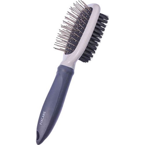 犬猫用 FIXCARE 使い分け出来て握りやすい ダブルブラシ S(1個)