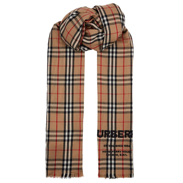 バーバリー マフラー（メンズ） バーバリー ロンドン Burberry マフラー メンズ レディース ストール スカーフ チェック柄 カシミア カシミヤ 【送料無料】 ブランド バーバリー正規品販売店 直営アウトレット店より直輸入