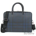 バーバリー ロンドン Burberry バッグ メンズ ビジネスバッグ ブリーフケース 2Way チェック柄 A4収納可能 肩掛け 斜めがけ可能 かばん 鞄 【送料無料】 ブランド バーバリー正規品販売店 直営アウトレット店より直輸入