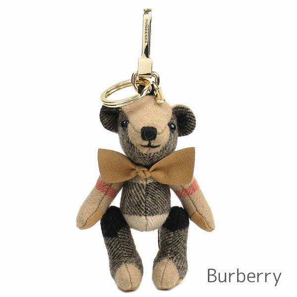 バーバリー ロンドン Burberry キーホルダー レディース バッグチャーム キーリング カシミア チェック柄 熊 クマ トーマスベア ナスカン付き 【送料無料】 ブランド バーバリー正規品販売店 直営アウトレット店より直輸入のサムネイル