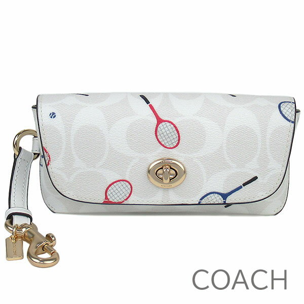 コーチ COACH メガネケース メンズ レディース 眼鏡ケース サングラスケース シグネチャー ストラップ付き ラケットモチーフ 【送料無料】 ブランド コーチ正規品販売店 直営アウトレット店より直輸入