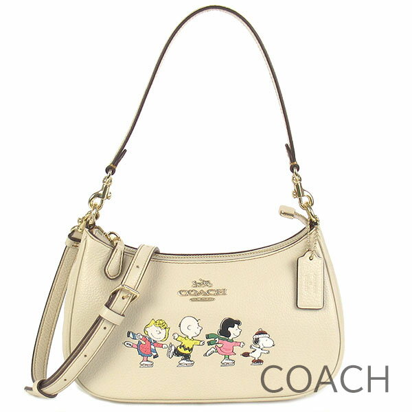 無料父の日ラッピング！ コーチ COACH バッグ レディース ショルダーバッグ スヌーピー ピーナッツ コラボ商品 2Way レザー 肩掛け 斜めがけ可能 かばん 鞄 【送料無料】 ブランド コーチ正規品販売店 直営アウトレット店より直輸入 【あす楽】