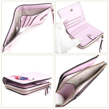ケイトスペード kate spade 財布 レディース 二つ折り財布 パスケース 定期入れ IDケース レザー オウム 鳥 バード ブランド ケイトスペード正規品販売店 直営アウトレット店より直輸入 【あす楽】