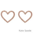 ケイト・スペード ニューヨーク ピアス（レディース） 無料母の日ラッピング！ ケイトスペード kate spade ピアス レディース イヤリング アクセサリー ジュエリー ハート 【送料無料（ネコポス メール便）】 ブランド ケイトスペード正規品販売店 直営アウトレット店より直輸入 【あす楽】