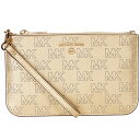 マイケル マイケルコース MICHAEL Michael Kors ポーチ レディース 小物入れ リストレット レザー シグネチャー MK柄 【送料無料】 ブラ...