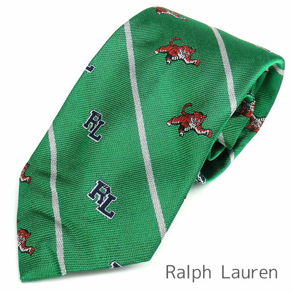 無料父の日ラッピング！ ポロ ラルフローレン Polo Ralph Lauren メンズ ネクタイ ラルフ NECKTIE イタリア製 シルク ロイヤルクレスト ストライプ トラ 虎 タイガー 【送料無料】 ブランド ラルフローレン正規品販売店 直営アウトレット店より直輸入 【あす楽】