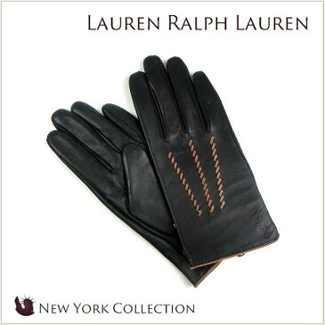 クリスマスラッピング! ローレン ラルフローレン Lauren Ralph Lauren 手袋 レディース ラルフ グローブ 手ぶくろ レザー 黒 ブラック 【送料無料(ネコポス メール便)】 ブランド 正規直営アウトレット店直輸入