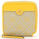 トリーバーチ 革二つ折り財布 レディース トリーバーチ Tory Burch 財布 レディース 二つ折り財布 キャンバス モノグラム シグネチャー ラウンドファスナー 【送料無料】 ブランド トリーバーチ正規品販売店 直営アウトレット店より直輸入