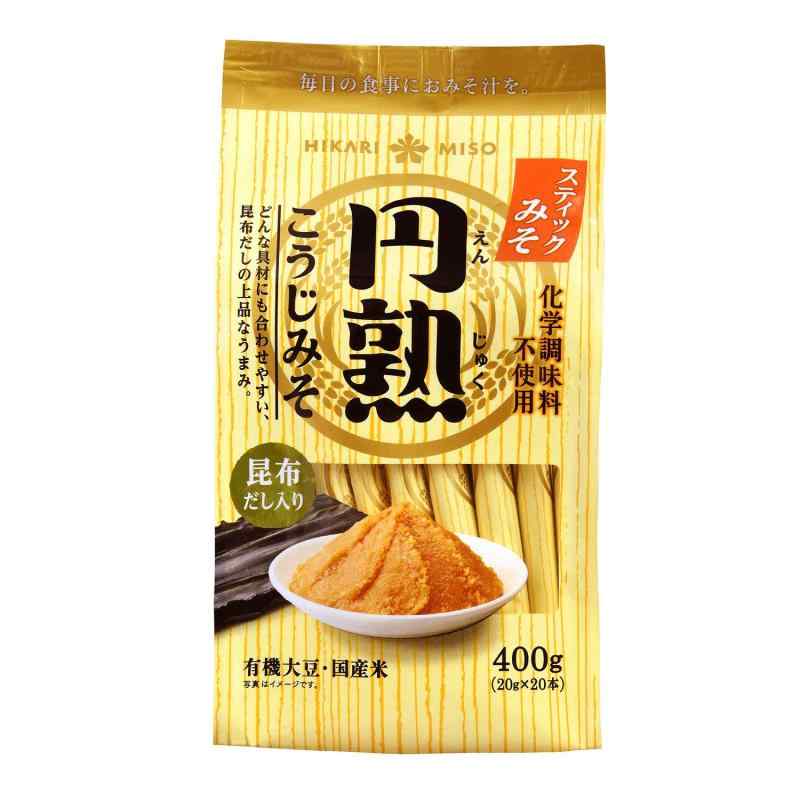 ひかり味噌 円熟こうじみそスティックみそ 400g(20g×20本)×5袋のサムネイル