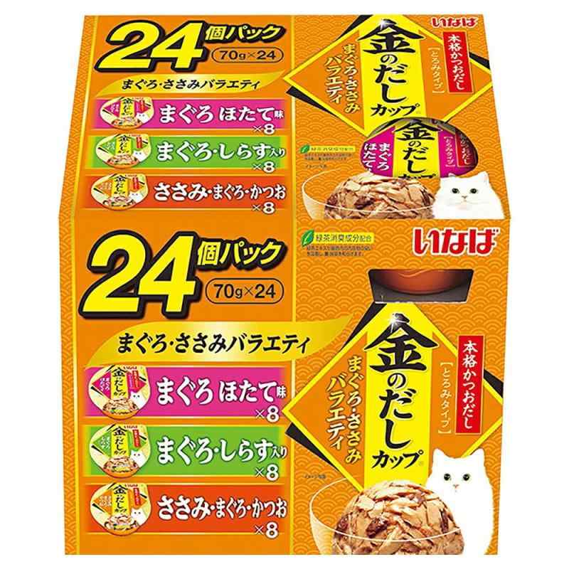 いなば チャオ 金だしカップ24P まぐろ・ささみバラエティ