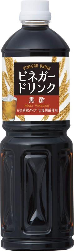 キユーピー醸造 ビネガードリンク 黒酢 1000ml×2本 (業務用) 大容量 6倍希釈