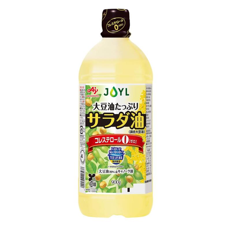 JOYL サラダ油 TUP (大豆油 コレステロール0 低単価) 味の素 J-オイルミルズ ペット 900g x 1本