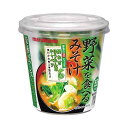 マルコメ カップ 野菜を食べるみそ汁 生みそタイプ 即席味噌汁 1食×6個 熱中症対策・栄養補給にも