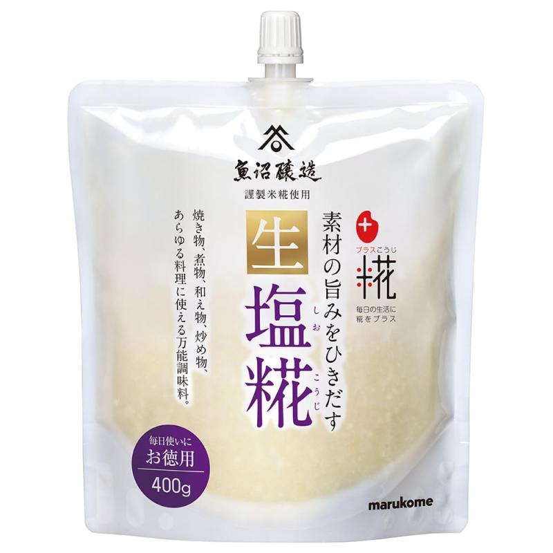 マルコメ プラス糀 生塩糀 400g×5個 お徳用 塩麹 麹 こうじ 発酵調味料 塩 しお 無添加 発酵食品 時短..
