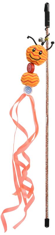 スーパーキャット 猫用おもちゃ ロングテイルバグズ オレンジ LB-03