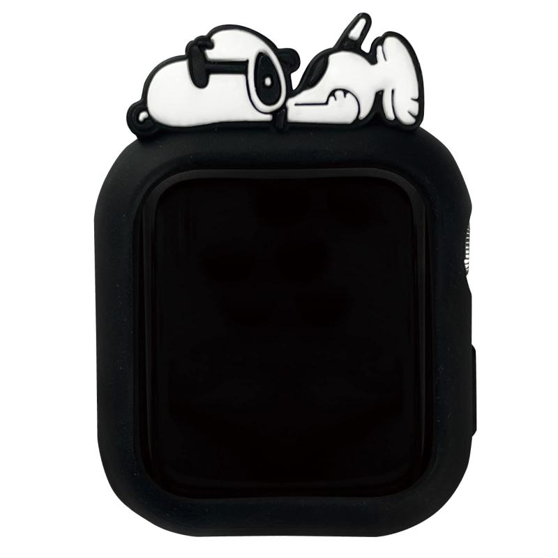 グルマンディーズ(Gourmandise) ピーナッツ Apple Watch 41/40mm 対応 シリコンケース ジョー・クール ..