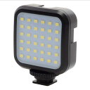 エツミ LEDライト ビデオライト VLOG LEDライト36 充電式 小型 軽量 シュー 3ヶ所 コンパクト 底面1/4インチネジ穴で三脚にも取り付け VE-...