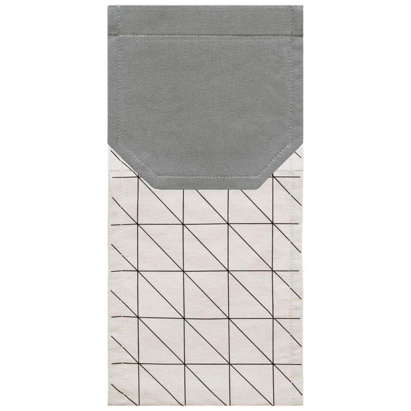 オカトー(Okato) ペーパーホルダーカバー ベニワレン グレー 36.5×17cm Saltoru?