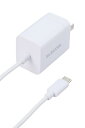 エレコム 充電器 Type-C ケーブル一体型 1.5m USB PD対応 20W PSE認証品 GaN採用 折りたたみ式プラグ ホワイト MPA-ACCP6920WH