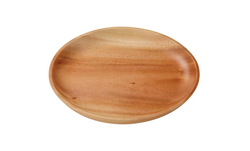 キャプテンスタッグ(CAPTAIN STAG) 木製 食器 丸型プレート 外径22cm ウッドブレス UP-2553