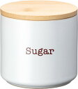イシガキ シュガーポット ホワイト 300ml 調味料入れ パッキン付 保湿効果 サラサラキープ 直径9.5cm×9cm DL 4351