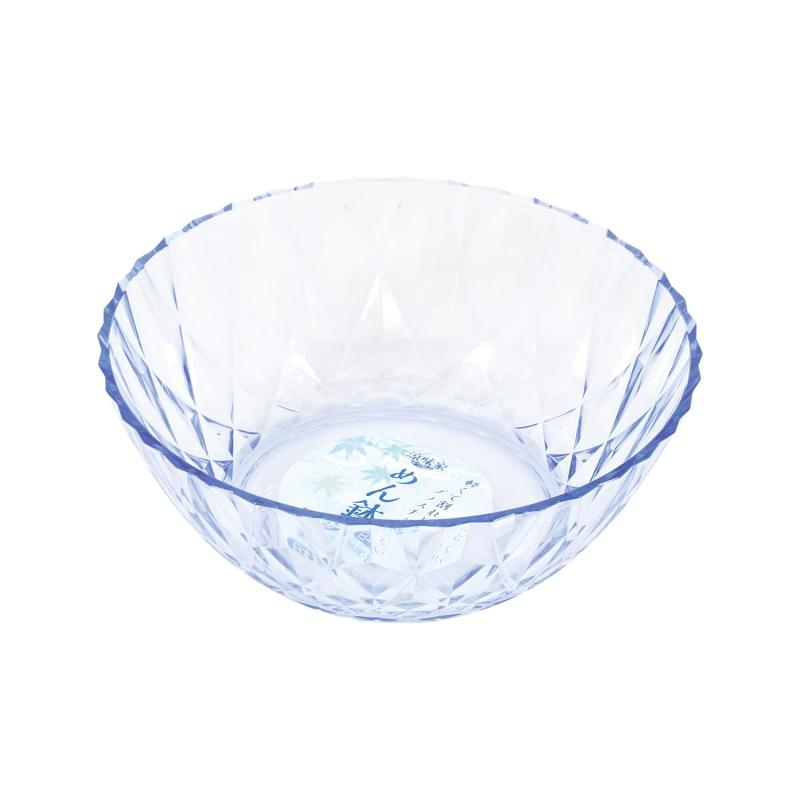 パール金属 食器 そうめん めん鉢 外径18.5×高さ6.5cm 1.0L プラスチック製 日本製 ブルー 涼味家 HC-227