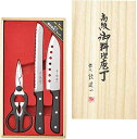タマハシ(Tamahashi) 陳建一 包丁 3点セット 三徳包丁 パン切り包丁 キッチンはさみ 陳建一公認ブランド CK-531