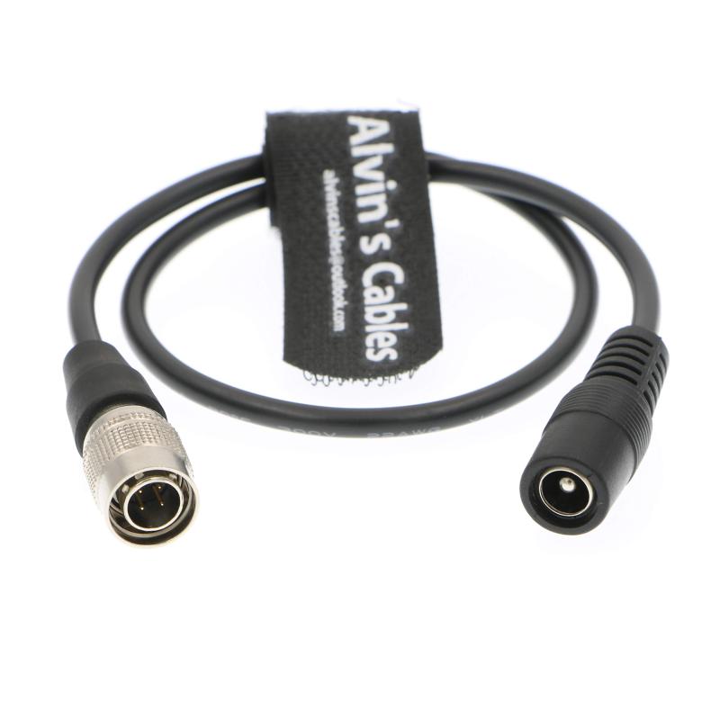 Alvin's Cables Sound Device ZAXCOM Blackmagic 用の Hirose 4 pin オス to DC メス ケーブル