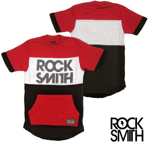送料無料 ROCK SMITH ロックスミス メンズ Tシャツ TRIPLE BEAM TEE ホワイト レッド ブラック インポート ストリート ブランド HIPHOP カジュアル スケーター ヒップホップ B系 アメカジ ウェア