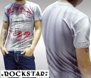 【30%OFF セール】【送料無料】ロックスター メンズ Tシャツ ROCKSTAR sushi ロック パンク サファリ スタイル LAセレブ ファッション 雑誌 掲載 セレブ ストリート カジュアル ブランド