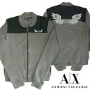 【訳あり・アウトレット】 【XSサイズ】 A|X Armani Exchange アルマーニエクスチェンジ レディース トラックジャケット グレー ブラック PUレザー アメカジ サーフ セレカジ インポート カジュアル スタイル ファッション