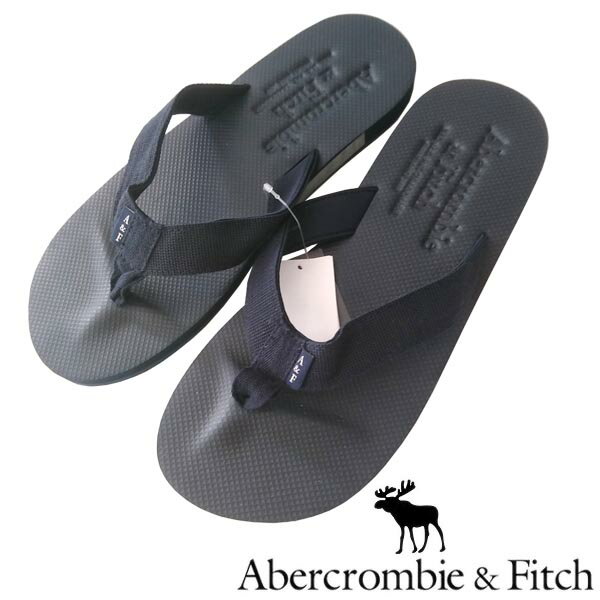 【送料無料】【セール】 アバクロ 【200種類の品揃え】 Abercrombie&Fitch アバクロンビー＆フィッチ メンズ ビーチサンダル A&F ネイビー 紺 サンダル アメカジ サーフ ファッション ブランド インポート カジュアル ヴィンテージ スタイル 正規 商品 12のサムネイル