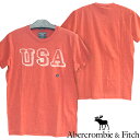 【送料無料】【セール】 アバクロ 【200種類の品揃え】 Abercrombie&Fitch アバクロンビー＆フィッチ メンズ 半袖 Tシャツ USA レッド インポート ブランド ファッション カジュアル サファリ レオン オーシャンズ 雑誌 掲載 アメカジ ウェア スタイル 正規 商品 105