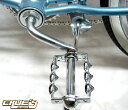 ツイストペダル クローム 1/2インチ ペダル 自転車 パーツ 自転車部品 ローチャリ ビーチクルーザー カスタム 改造 部品 ローライダー 世田谷ベース エレ...