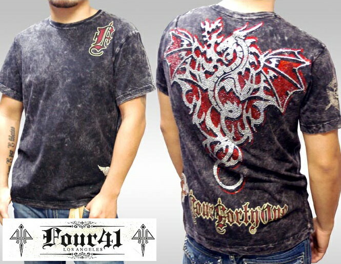 ̵ Four41 Los Angeles եեƥ  饤󥹥ȡ T Сɥ饴 ֥å k-68 ե ݡ  ֥ ȥ꡼ LA 쥫 եꥯ Ed Hardy ɥϡǥ եå å 