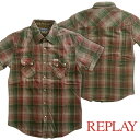 【30%OFF セール】REPLAY リプレイ メンズ トップス インポート イタリア デニム ブランド safari サファリ LEON レオン SENSE センス 掲載 海外セレブ ファッション カジュアル スタイル