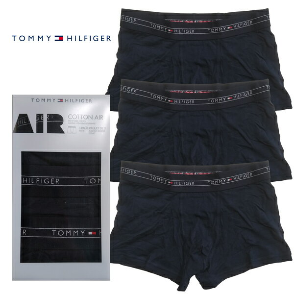 Tommy Hilfiger TOMMY HILFIGER トミー フィルフィガー メンズ ボクサーパンツ ネイビー 3枚入 3枚組 3PACK TRUNKS STRETCH PRO トランクス 男性 白 セット SET アンダー ウェア 下着 インポート ブランド ファッション カジュアル アメカジ セレカジ ストリート サーフ スタイル 正規 商品