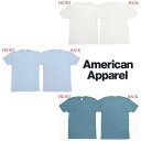  アメリカンアパレル メンズ Tシャツ 3色 American Apparel メンズ レディース 半袖 トップス シャツ ホワイト ブルー インポート ファッション ブランド ストリート サーフ カジュアル アメカジ ヴィンテージ スタイル 正規 商品