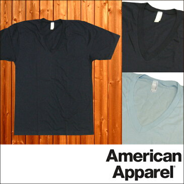 【セール】 アメリカンアパレル メンズ Vネック Tシャツ 半袖 American Apparel アメアパ トップス シャツ インポート ファッション ブランド ストリート サーフ アメリカン カジュアル アメカジ スタイル 正規 商品