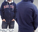 【30%OFFセール】ノーティカ メンズ パーカー ネイビー NAUTICA ノーチカ フーディー ジップパーカー インポート ブランド SURF サーフィン ...