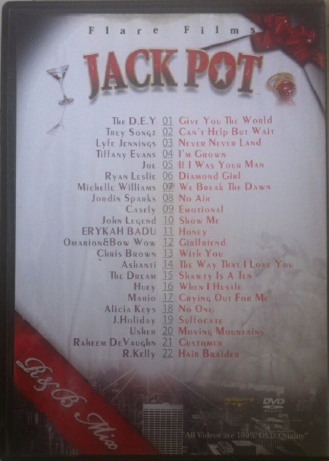 セール Flare Films Jackpot Vol.02 -R&B Mix- ジャックポット ミュージック DVD R...