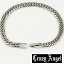 Crazy Angel クレイジーエンジェル ステンレス 6面 ダブル キヘイ ブレスレット ブレス 喜平 6.5mm/20cm　CA-982 アクセサリー ジュエリー ブランド アクセ メンズ ■SPEC 金属アレルギーを誘発しにくい医療用ステンレス316Lを使用。 傷が付きにくく水に強いのでお手入れも柔らかい綿布で軽く拭いて頂くだけです。 敏感肌の方にもおススメ。なめらかな着け心地を追求し、こだわり抜いた仕上げ。 ステンレス素材では流通が少ない6面Wキヘイは、コマとコマの隙間が狭いので、チェーンの隙間から肌が見えにくく、上品さ・高級感を演出できます。 【材質】 ●ステンレス316L（医療用ステンレス） ●線型/6面Wキヘイチェーン ●サイズ/幅*約0.65cm、厚み*約0.21cm、長さ*約20cm ●留具：中折れ式 ■BRAND ■Crazy Angel■ 知り得ない来世の自我をクール＆シンプルに表現したブランド ■ご購入にあたって ●当社に在庫がある場合は即日発送いたします。 ●また在庫が店頭売り違い等により、欠品の場合はメーカー注文となり、毎週入荷いたしますが、お時間を1週間から2週間いただく場合がございます。 ●特注サイズや、メーカーに在庫がない場合は製作に約3週間から2ヶ月程お時間をいただく場合がございます。 ●お客様都合による返品、交換はお受けできません。 ●商品によって多少のサイズの誤差はございます。 また、画面上と実物では多少色具合が異なって見える場合もございますが、ご了承ください。Crazy Angel クレイジーエンジェル ステンレス 6面 ダブル キヘイ ブレスレット ブレス 喜平 6.5mm/20cm　CA-982 アクセサリー ジュエリー ブランド アクセ メンズ