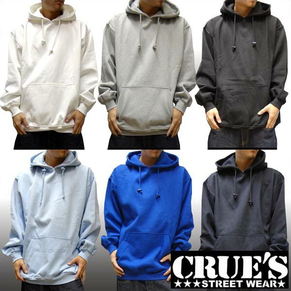 【大きいサイズ セール】 クルーズウェア メンズ 無地 パーカー プレーン フードスエット CRUE'S WEAR ストリート スタイル HIPHOP ウェアー B系 服 ダンス ヒップホップ 西海岸 ウエストコースト ファッション カジュアル ブランド ウェア XL 2L 2XL 3L 3XL 4L 4XL 5L