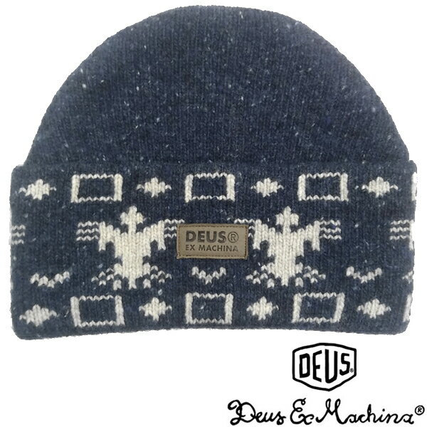 楽天NYST　セレクトショップ ニストDeus ex Machina デウス エクスマキナ メンズ レディース 兼用 ニットキャップ DUDE BEANIE FISHERMAN ネイビー デウスエクスマキナ safari サファリ LEON レオン Fine ファイン オーシャンズ 雑誌 多数 掲載 ブランド ストリート サーフ カジュアル アメカジ スタイル